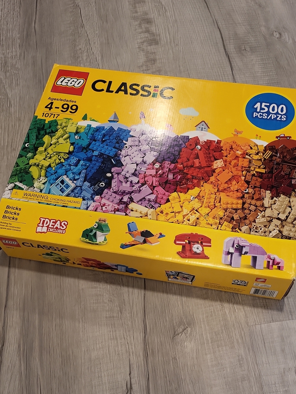 LEGO Classic 1500-Piece Multicolor Brick Set - Yellow Box